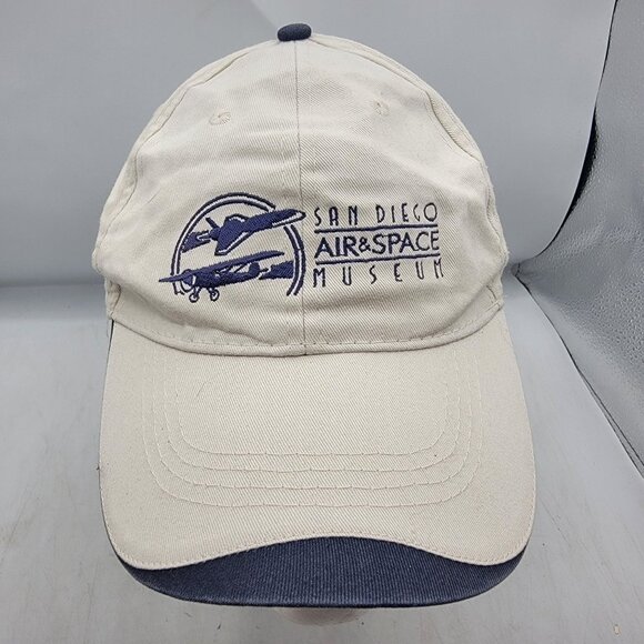 San Diego Air And Space Museum Beige Baseball Cap Hat California Casual main image 9